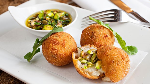 duck risotto balls