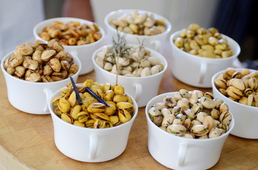 Pistachios with Black and White Peppercorns 