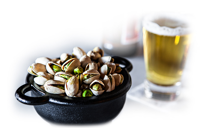 Pairing beer and pistachios