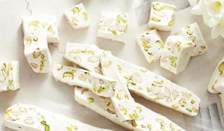 Nougat Blanc with Almonds & Pistachios