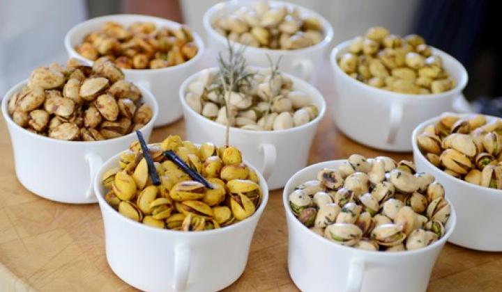 Pistachios with Black and White Peppercorns 